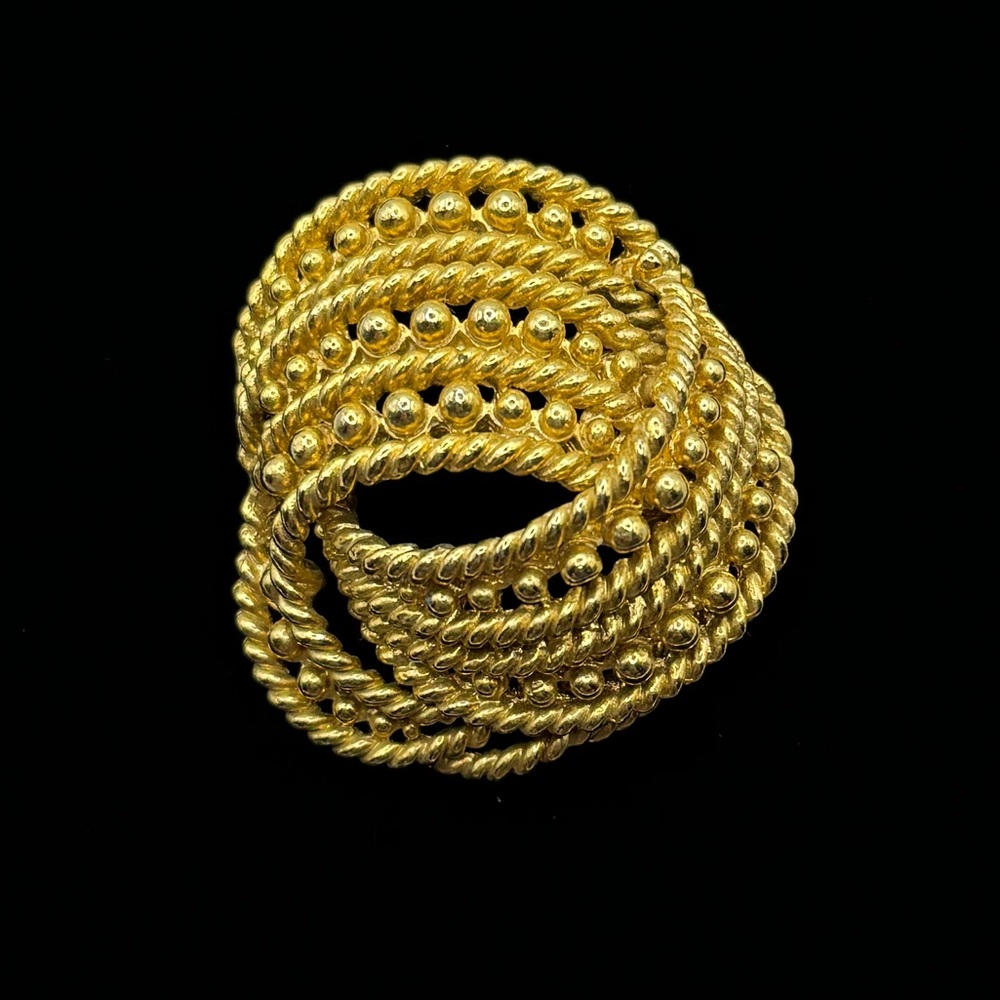 VINTAGE Gold-Tone Knot Brooch